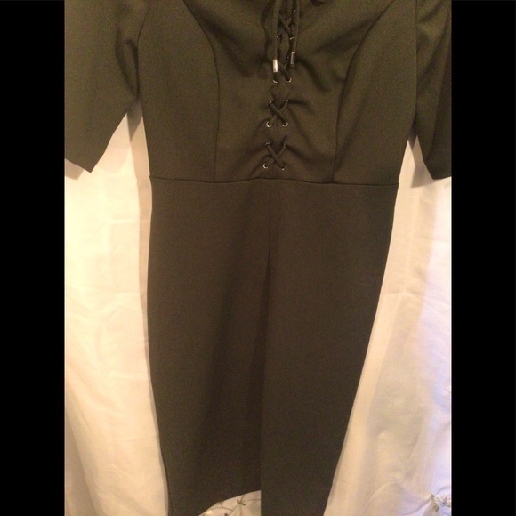 🎁ECI MILITAR GREEN DRESS - Picture 5 of 8